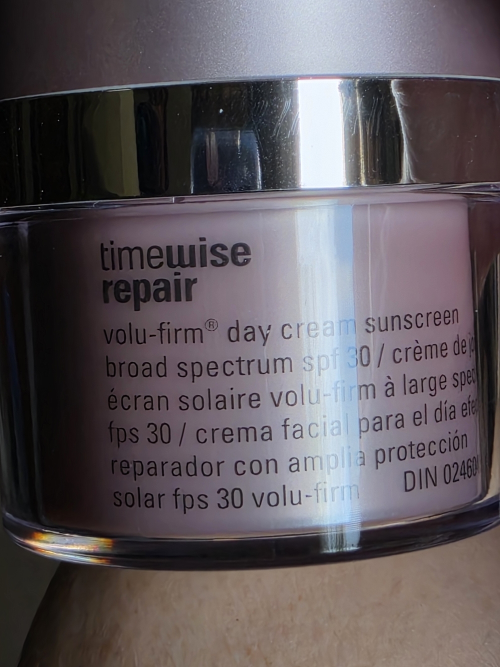 Mary Kay Timewise Repair Volu-Firm Day Cream Sunscreen – Light Pink Jar